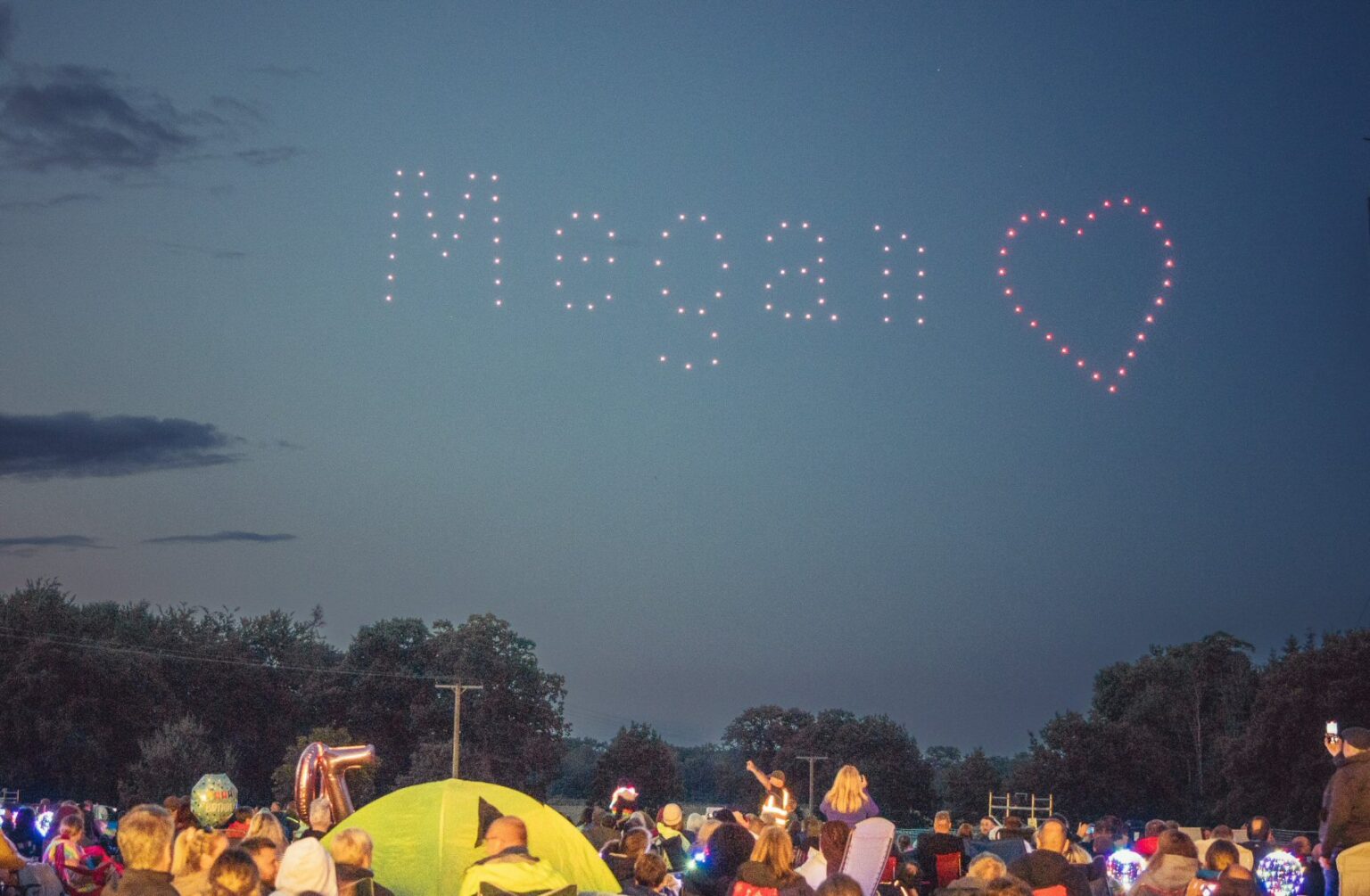 Drone light show proposal at Newby Hall